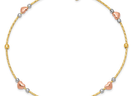 14k Tri-Color Bracelets Style DB679 - Classique Jewelry Inc.