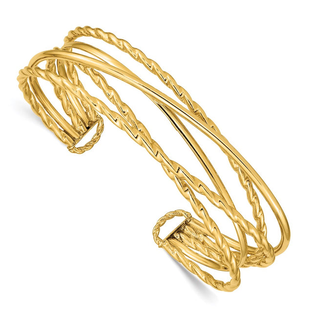 14k Yellow Gold Bracelets Style DB681 - Classique Jewelry Inc.