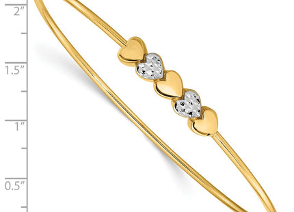 14k Yellow & Rhodium Bracelets Style DB707 - Classique Jewelry Inc.