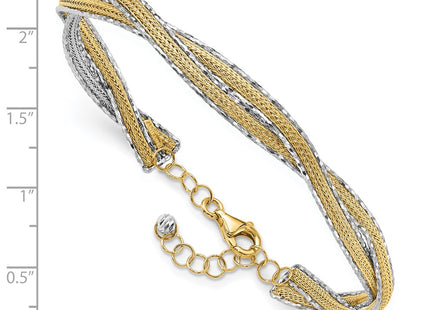 14k Two-tone Chain Bracelets Style DB737 - Classique Jewelry Inc.