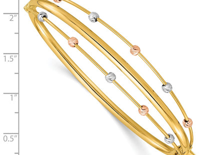 14k Tri-Color Bracelets Style DB747 - Classique Jewelry Inc.