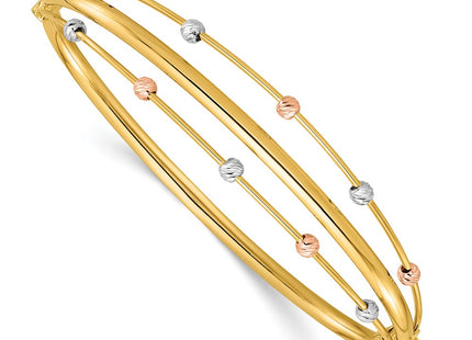 14k Tri-Color Bracelets Style DB747 - Classique Jewelry Inc.