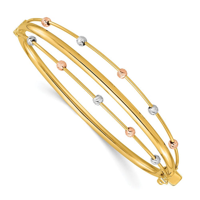 14k Tri-Color Bracelets Style DB747 - Classique Jewelry Inc.