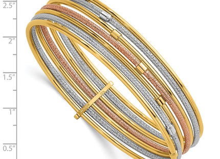 14k Tri-Color Bracelets Style DB751 - Classique Jewelry Inc.