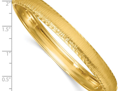 14K gold oval bangle, another view