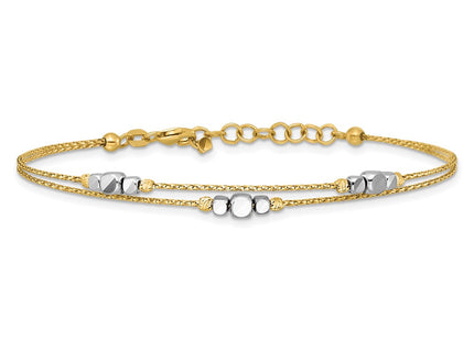 14k Two-tone Bracelets Style DB767 - Classique Jewelry Inc.