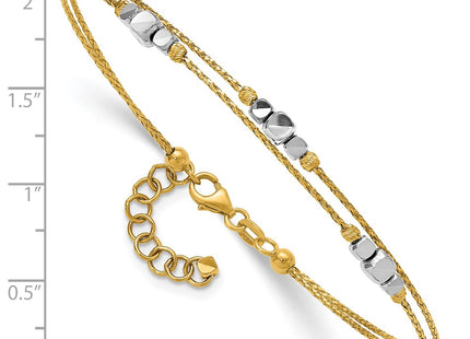 14k Two-tone Bracelets Style DB767 - Classique Jewelry Inc.
