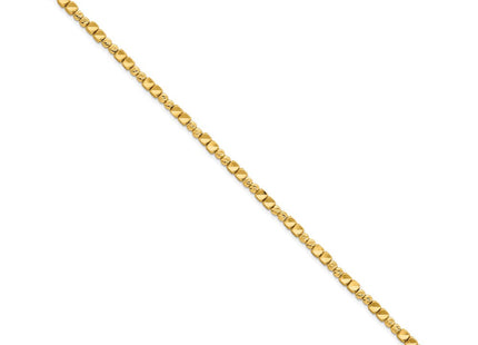 14K gold oval bangle, alternate view