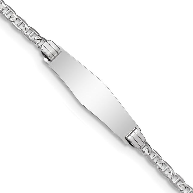 14k White Gold Chain Bracelets Style DCID105CW - Classique Jewelry Inc.