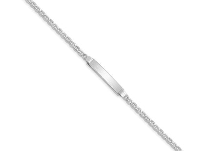 14k White Gold Chain Bracelets Style DCID105W - Classique Jewelry Inc.