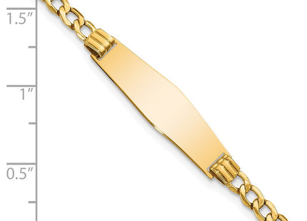 14k Yellow Gold Chain Bracelets Style DCID106C - Classique Jewelry Inc.