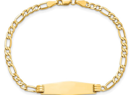 14k Yellow Gold Chain Bracelets Style DCID107C - Classique Jewelry Inc.