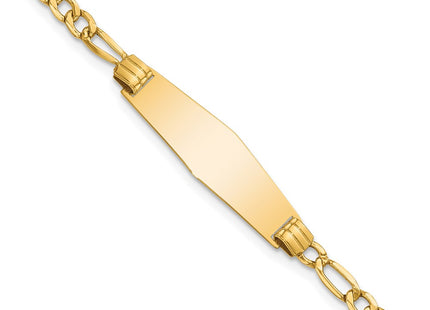 14k Yellow Gold Chain Bracelets Style DCID107C - Classique Jewelry Inc.