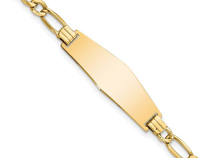 14k Yellow Gold Chain Bracelets Style DCID108C - Classique Jewelry Inc.