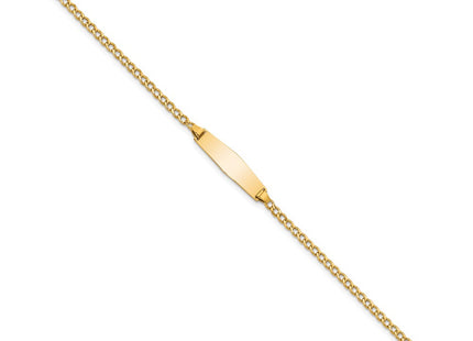 14k Yellow Gold Chain Bracelets Style DCID132C - Classique Jewelry Inc.