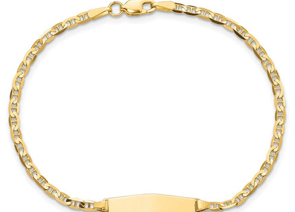 14k Yellow Gold Chain Bracelets Style DCID137C - Classique Jewelry Inc.