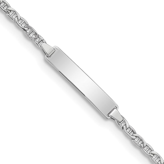 14k White Gold Chain Bracelets Style DCID137W - Classique Jewelry Inc.