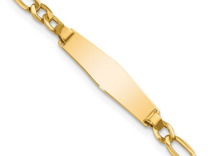 14k Yellow Gold Chain Bracelets Style DCID140C - Classique Jewelry Inc.
