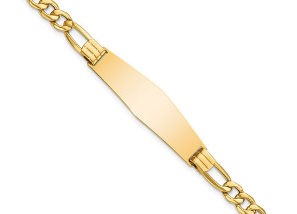 14k Yellow Gold Chain Bracelets Style DCID141C - Classique Jewelry Inc.