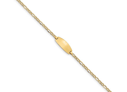 14k Yellow Gold Chain Bracelets Style DCID143 - Classique Jewelry Inc.