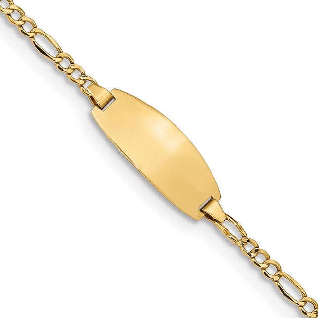 14k Yellow Gold Chain Bracelets Style DCID143 - Classique Jewelry Inc.