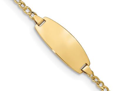14k Yellow Gold Chain Bracelets Style DCID144 - Classique Jewelry Inc.