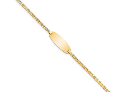 14k Yellow Gold Chain Bracelets Style DCID145 - Classique Jewelry Inc.