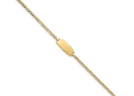 14k Yellow Gold Chain Bracelets Style DCID145 - Classique Jewelry Inc.