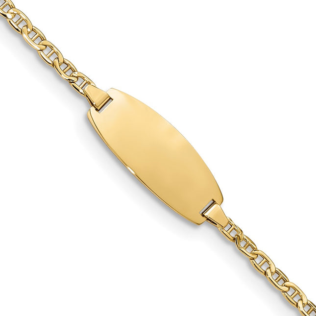 14k Yellow Gold Chain Bracelets Style DCID145 - Classique Jewelry Inc.