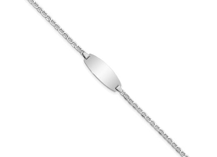 14k White Gold Chain Bracelets Style DCID145W - Classique Jewelry Inc.