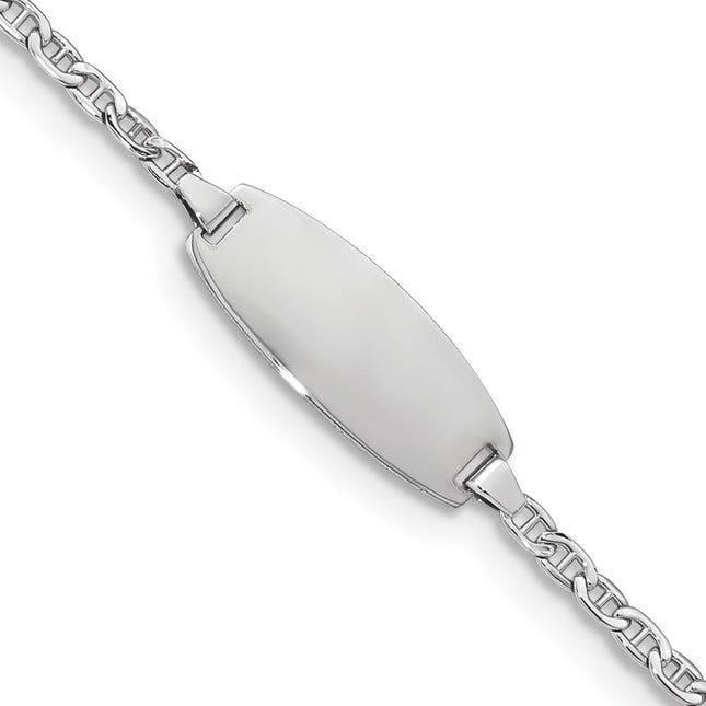 14k White Gold Chain Bracelets Style DCID145W - Classique Jewelry Inc.