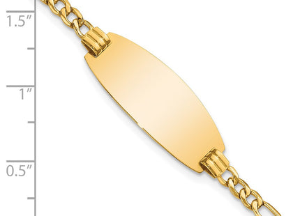 14k Yellow Gold Chain Bracelets Style DCID146 - Classique Jewelry Inc.