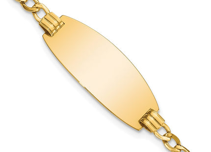 14k Yellow Gold Chain Bracelets Style DCID147 - Classique Jewelry Inc.