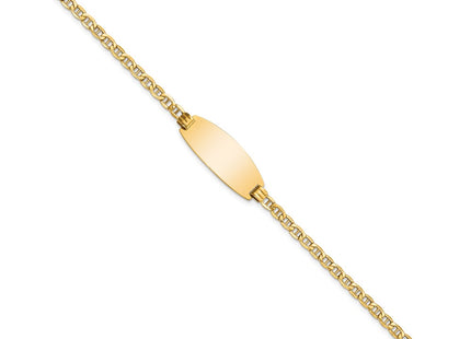 14k Yellow Gold Chain Bracelets Style DCID148 - Classique Jewelry Inc.