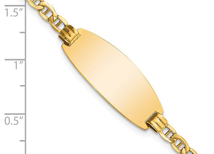 14k Yellow Gold Chain Bracelets Style DCID148 - Classique Jewelry Inc.