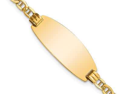 14k Yellow Gold Chain Bracelets Style DCID148 - Classique Jewelry Inc.