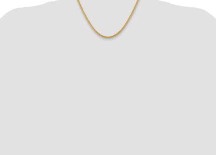 14K Solid Miami Cuban Link with Lobster Clasp Chain (Style DCU100-18)