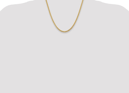 14K Solid Miami Cuban Link with Lobster Clasp Chain (Style DCU100-20)