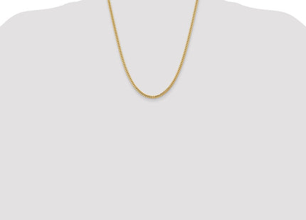 14K Solid Miami Cuban Link with Lobster Clasp Chain (Style DCU100-22)