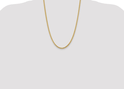 14K Solid Miami Cuban Link Chain with Lobster Clasp (Style DCU100-24)