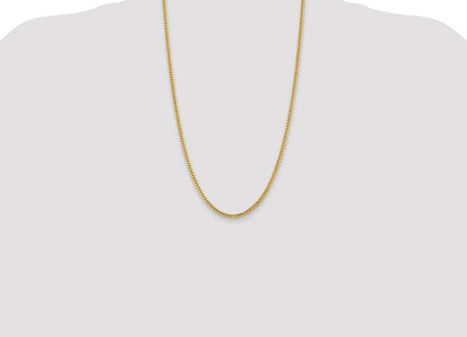 14K Solid Miami Cuban Link with Lobster Clasp Chain (Style DCU100-26)
