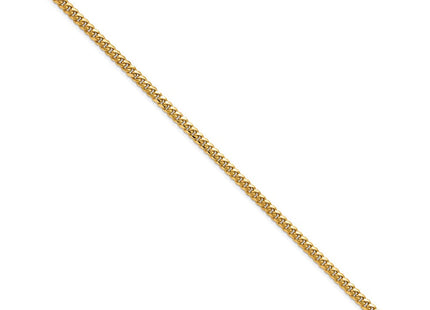 14K Solid Miami Cuban Link with Lobster Clasp Bracelet (Style DCU100-7)