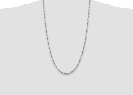 14k WG Solid Miami Cuban Chain (Style DCU100W-26)