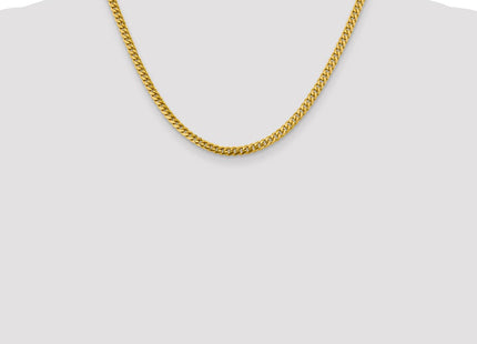 14K Solid Miami Cuban Link with Lobster Clasp Chain (Style DCU120-18)