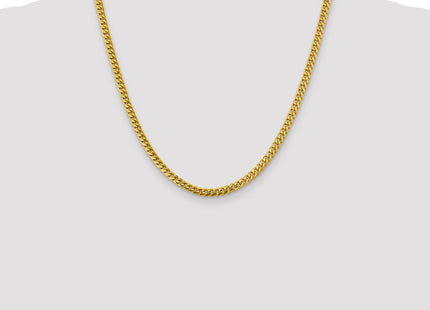 14K Solid Miami Cuban Link Chain with Lobster Clasp (Style DCU120-20)