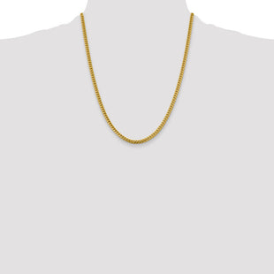14K Solid Miami Cuban Link with Lobster Clasp Chain (Style DCU120-22)