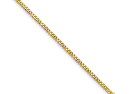 14K Solid Miami Cuban Link with Lobster Clasp Bracelet (Style DCU120-7)