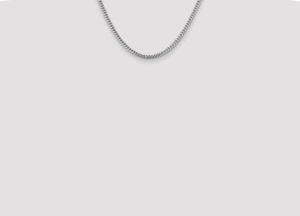 14k WG Solid Miami Cuban Chain (Style DCU120W-18)