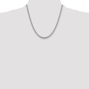 14k WG Solid Miami Cuban Chain (Style DCU120W-20)