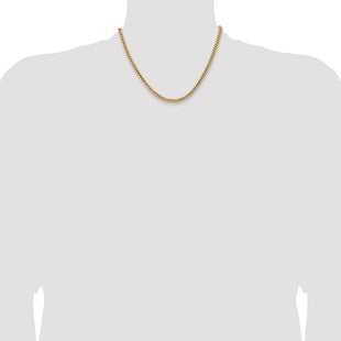 14K Solid Miami Cuban Link with Lobster Clasp Chain (Style DCU140-18)